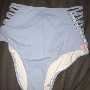 High waisted PINK bikini bottoms